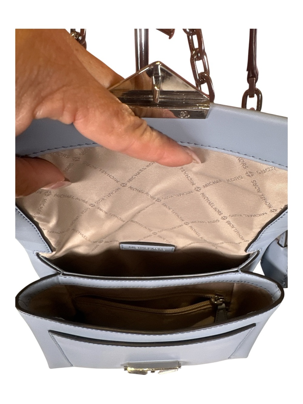 Michael Kors Cece Medium Flap Crossbody Bag Like New - Picture 8 of 15